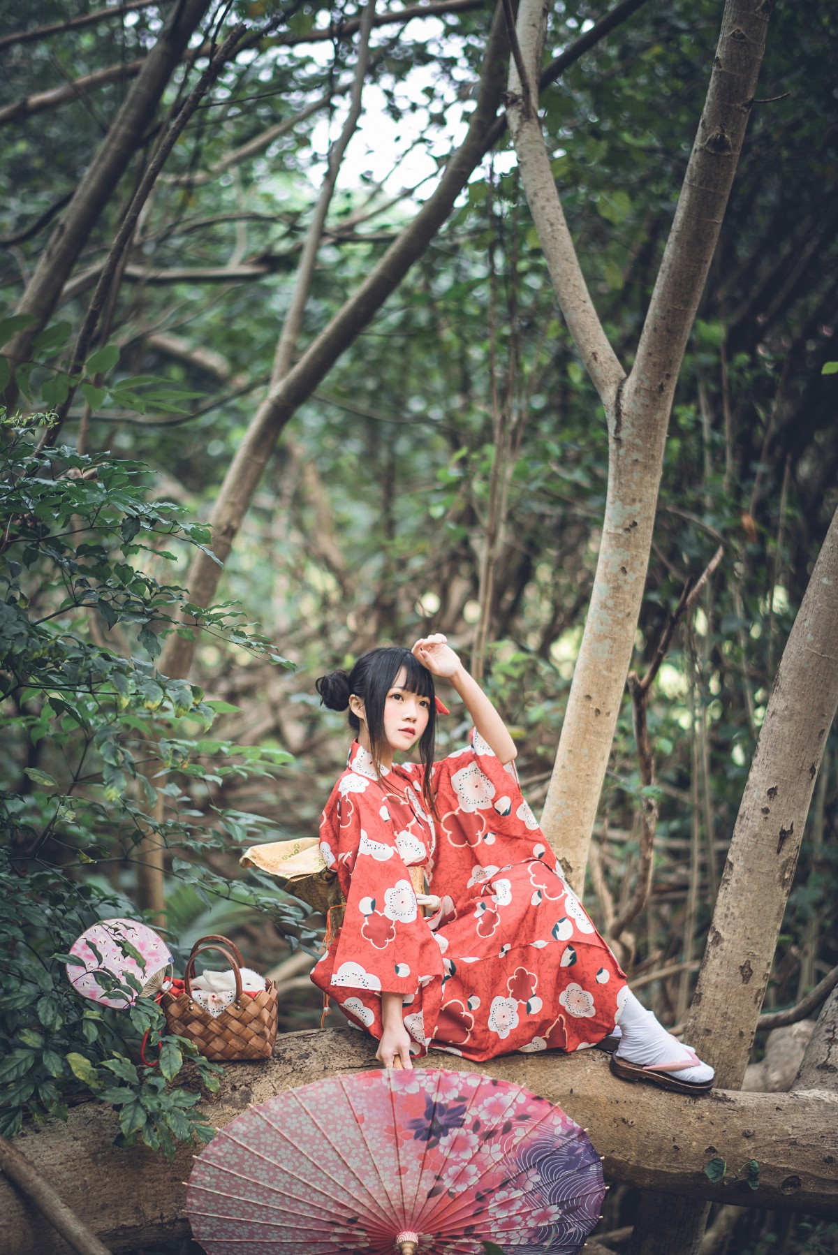 萝莉风COS桜桃喵–夏日祭-COSPLAY