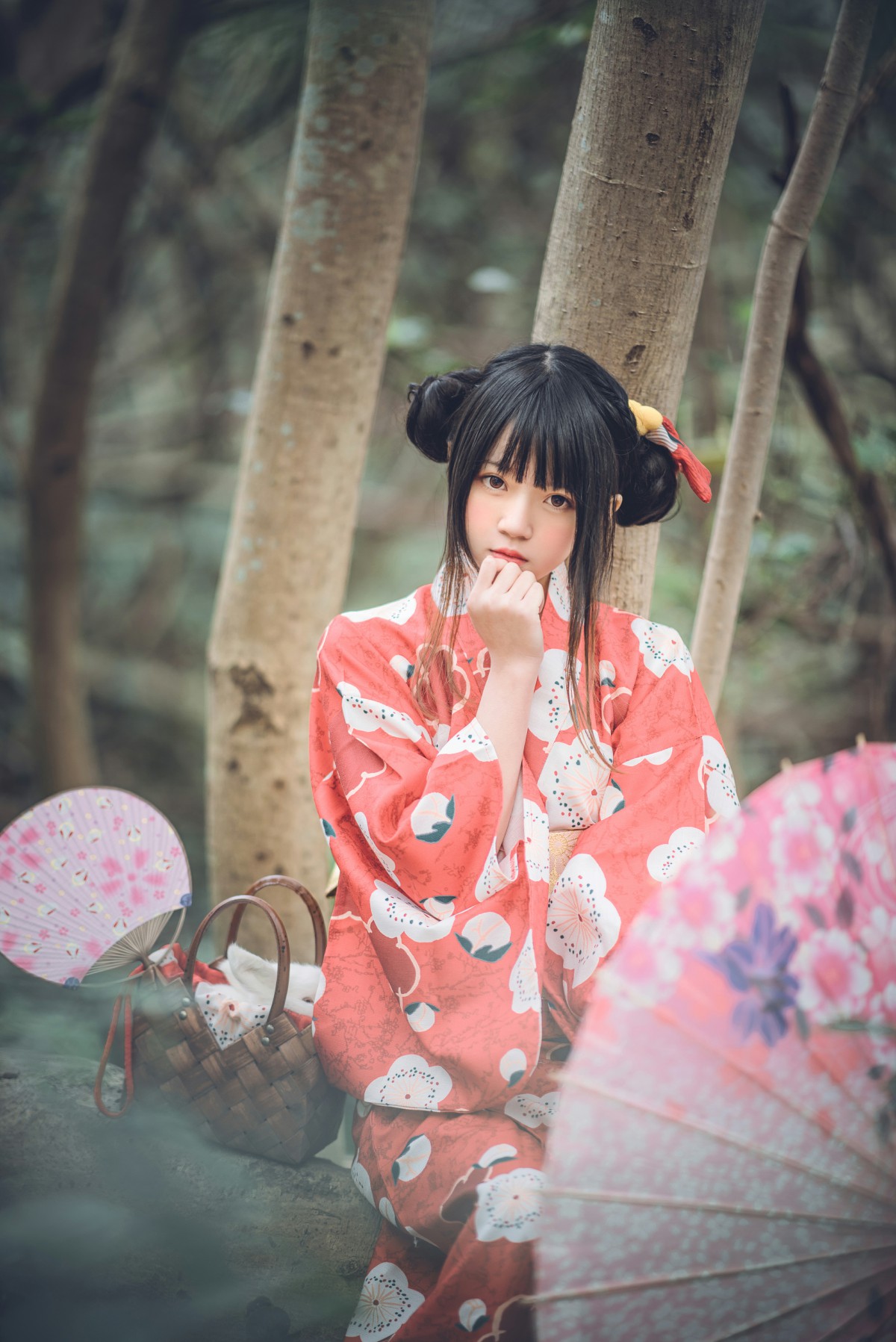 萝莉风COS桜桃喵–夏日祭-COSPLAY