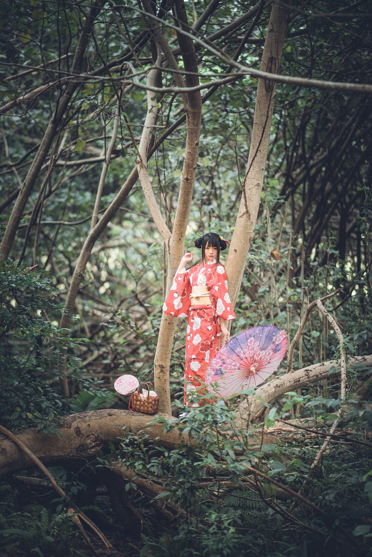 萝莉风COS桜桃喵–夏日祭-COSPLAY