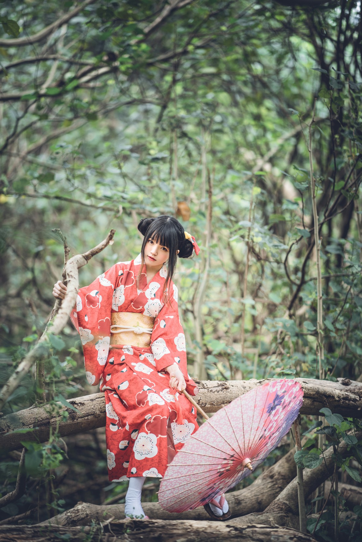 萝莉风COS桜桃喵–夏日祭-COSPLAY