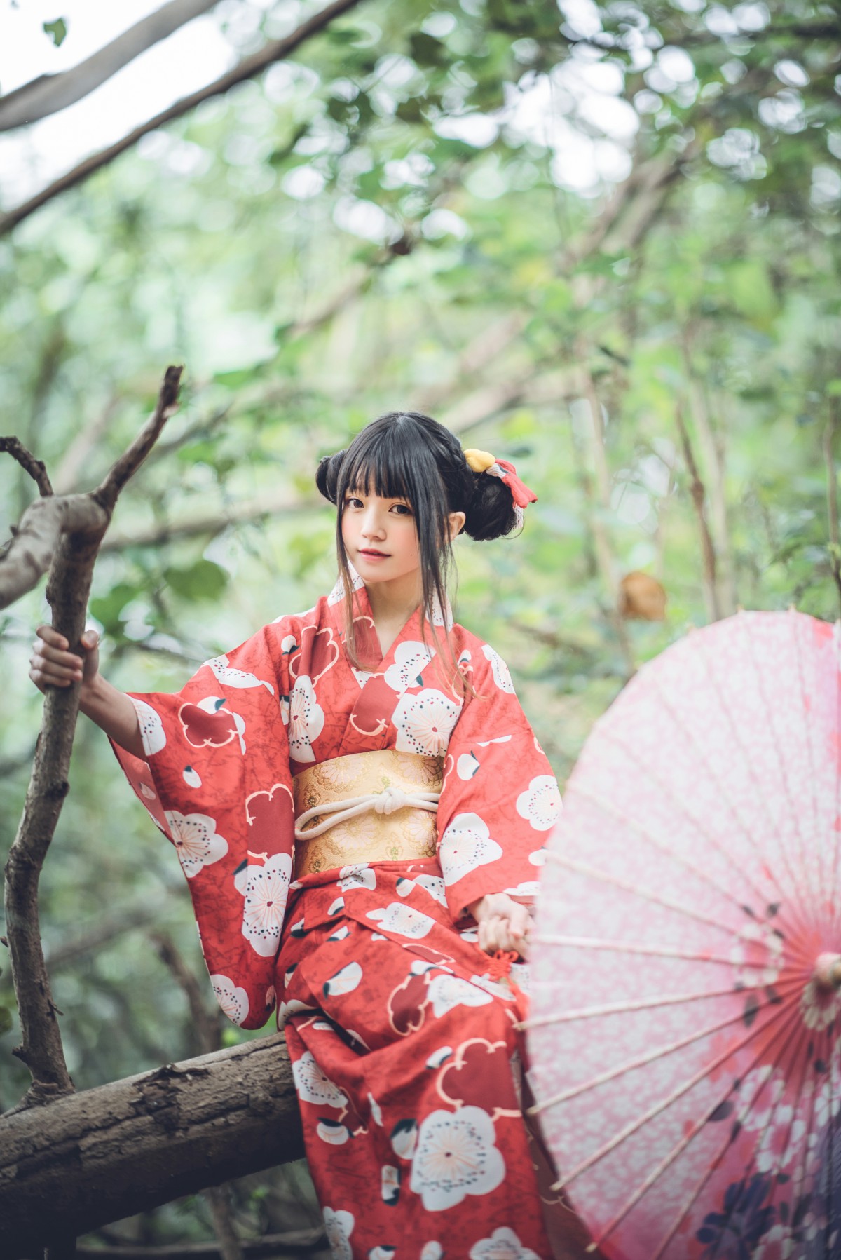 萝莉风COS桜桃喵–夏日祭-COSPLAY
