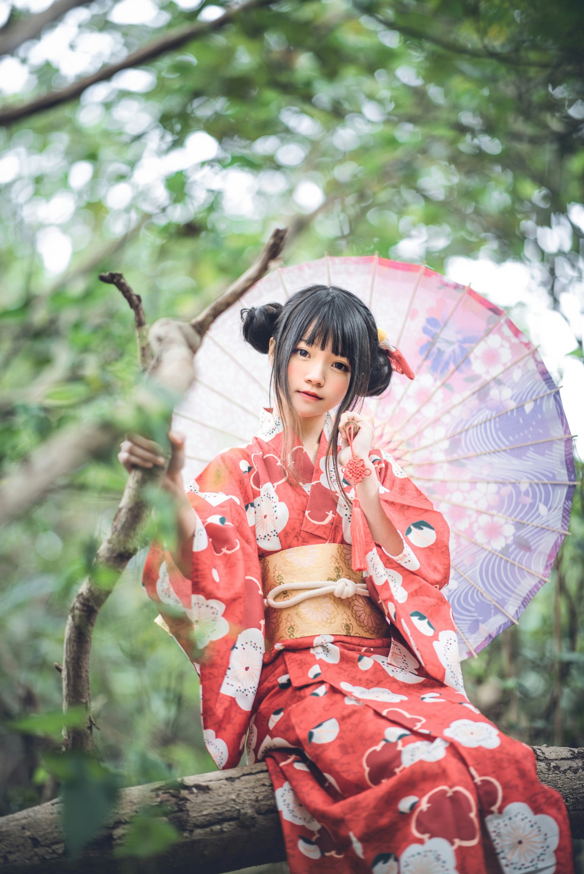 萝莉风COS桜桃喵–夏日祭-COSPLAY