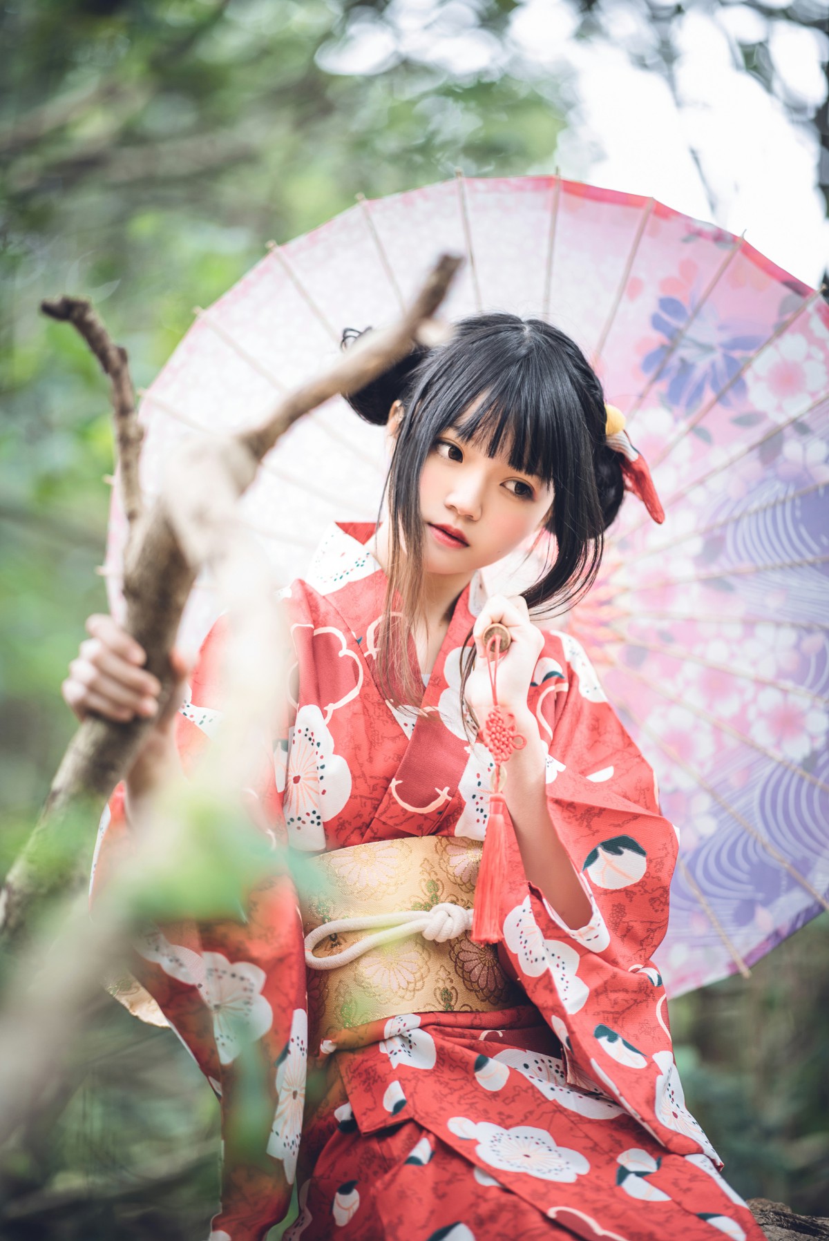 萝莉风COS桜桃喵–夏日祭-COSPLAY