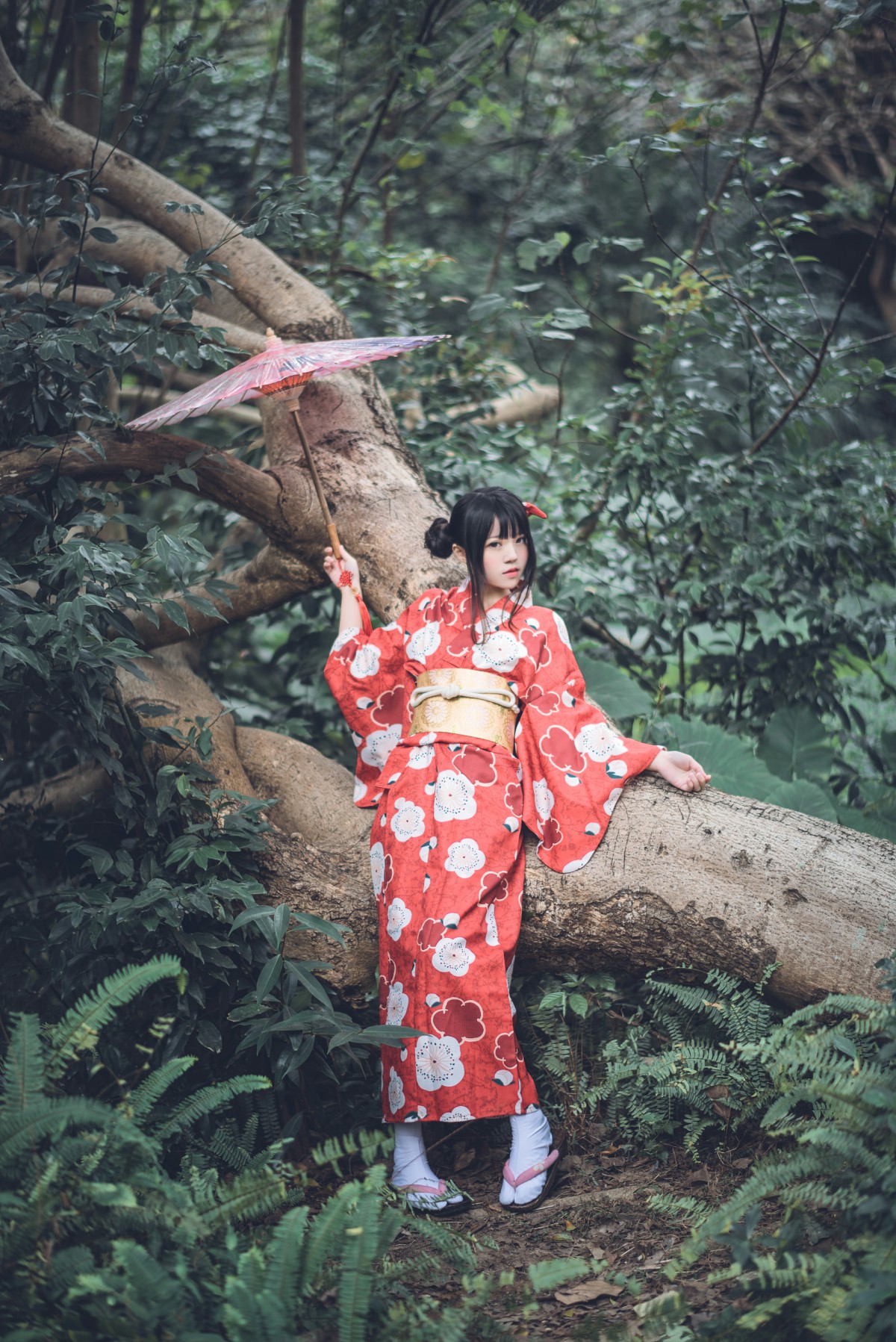 萝莉风COS桜桃喵–夏日祭-COSPLAY