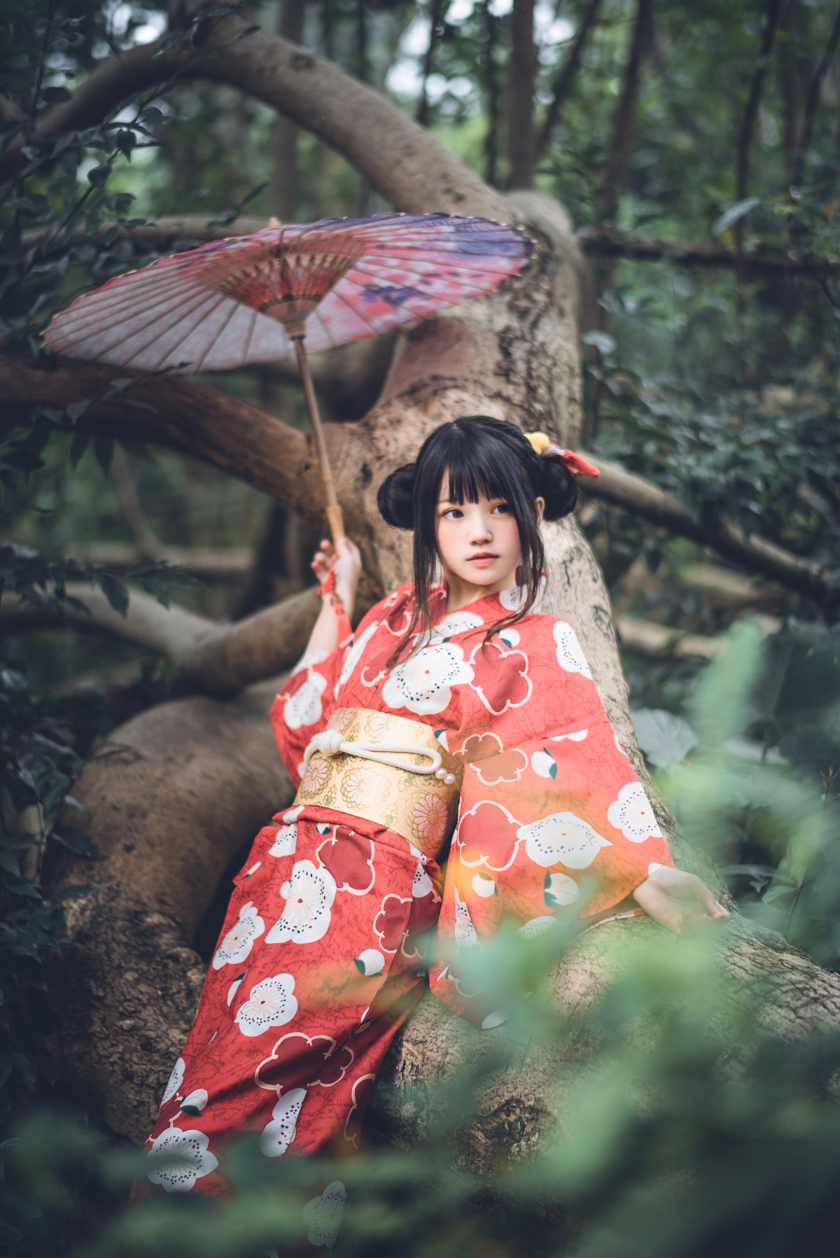 萝莉风COS桜桃喵–夏日祭-COSPLAY