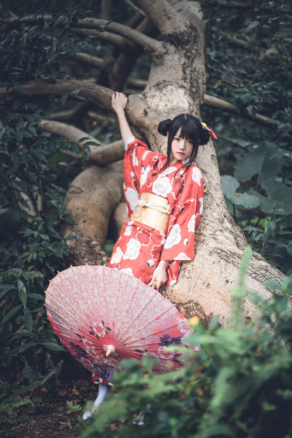 萝莉风COS桜桃喵–夏日祭-COSPLAY