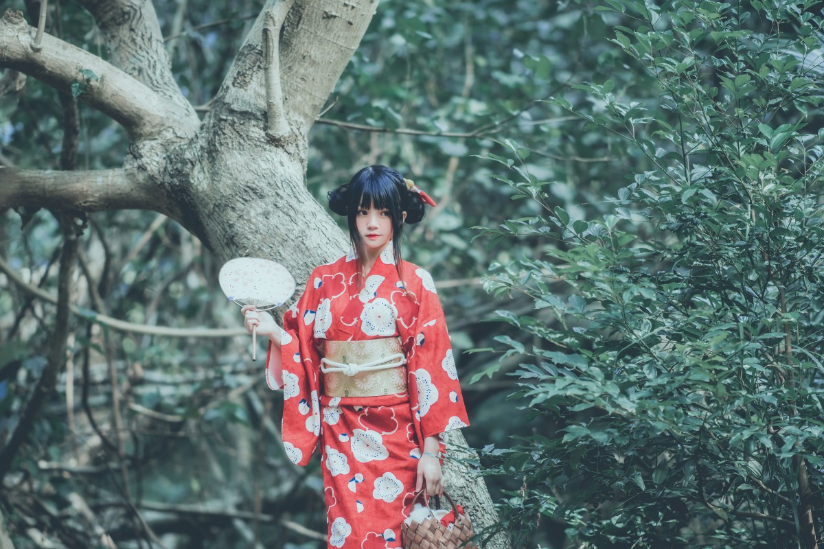 萝莉风COS桜桃喵–夏日祭-COSPLAY