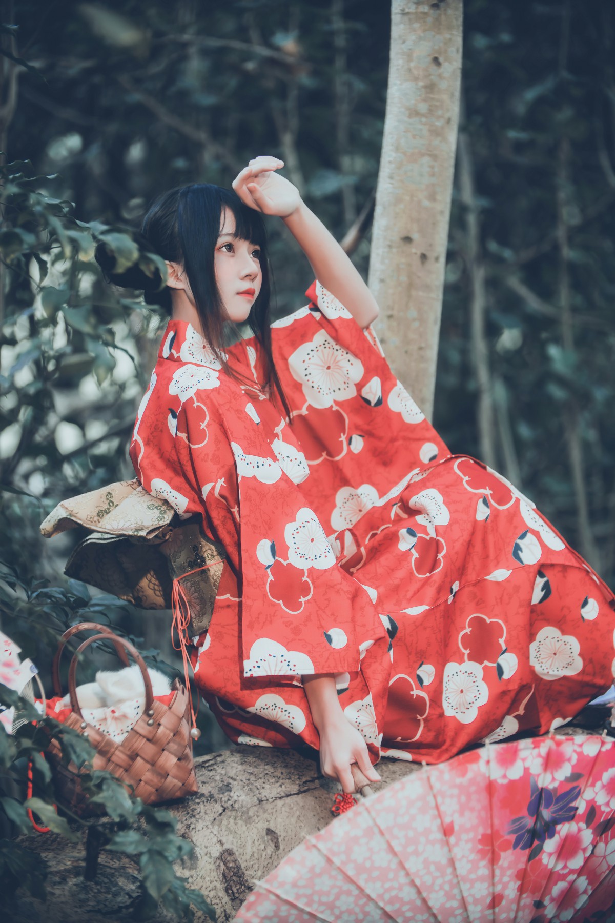 萝莉风COS桜桃喵–夏日祭-COSPLAY