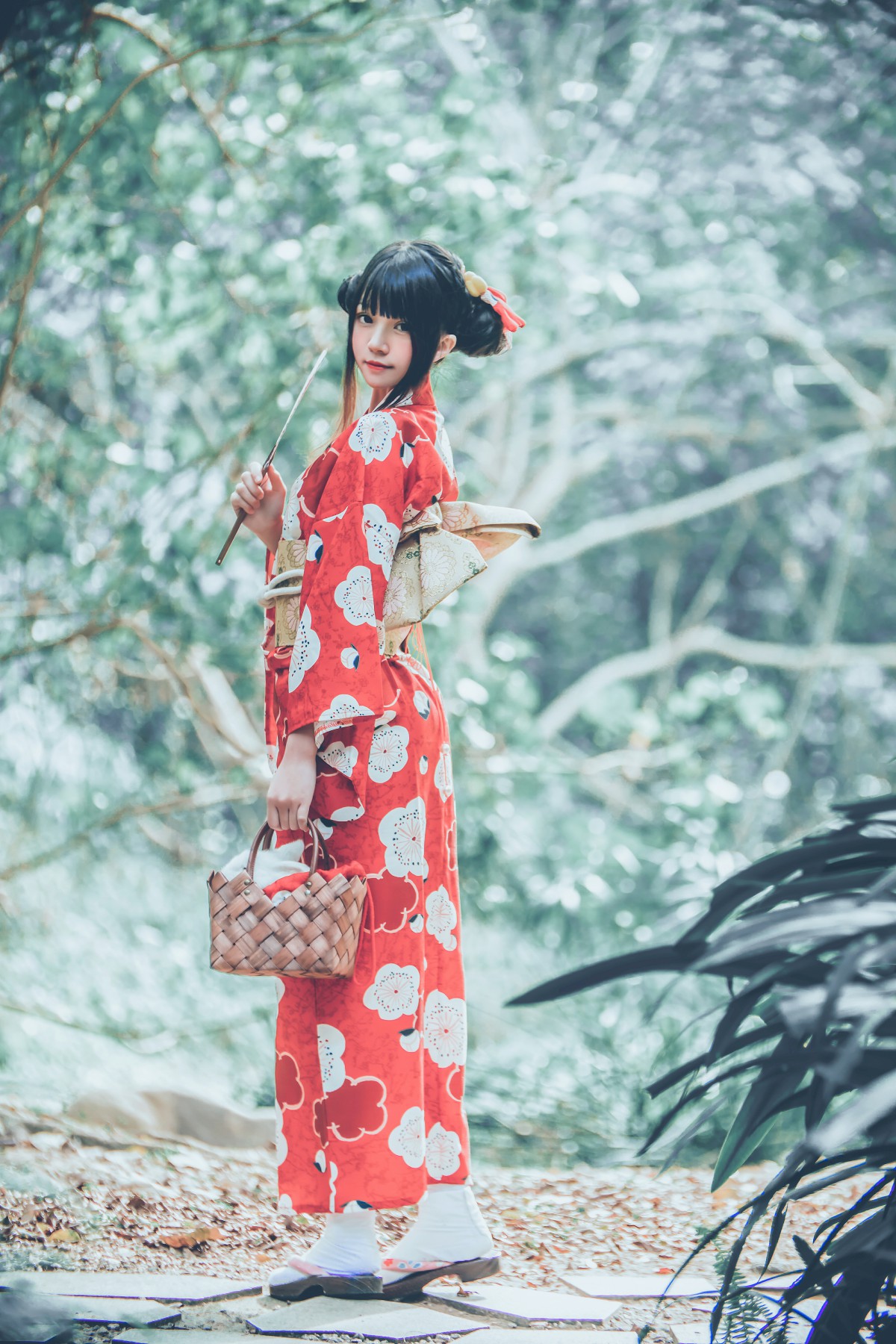 萝莉风COS桜桃喵–夏日祭-COSPLAY