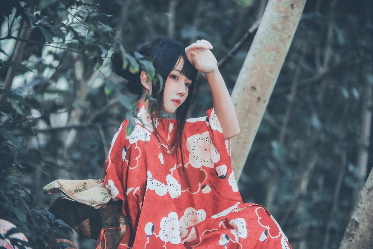 萝莉风COS桜桃喵–夏日祭-COSPLAY