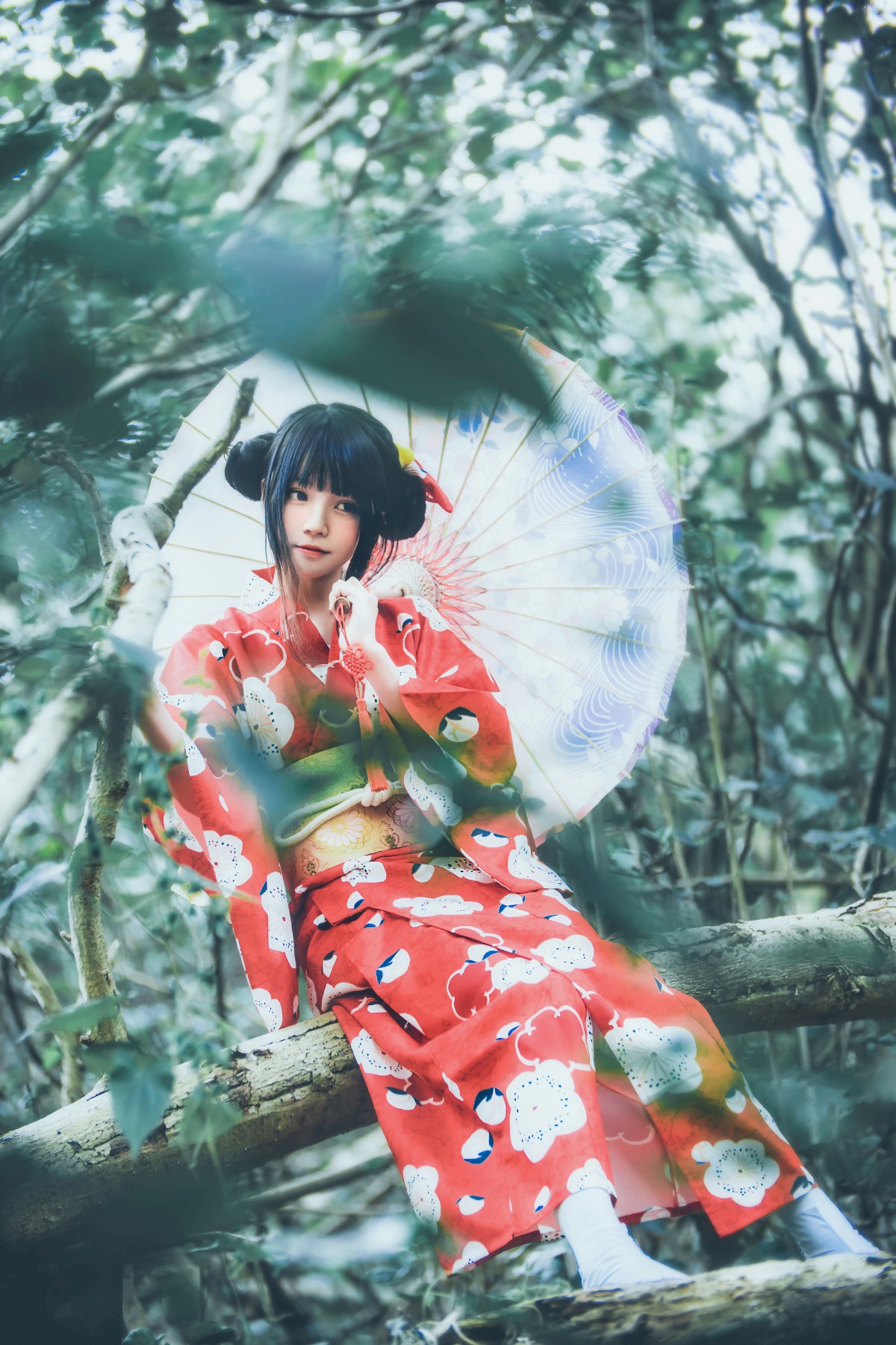 萝莉风COS桜桃喵–夏日祭-COSPLAY