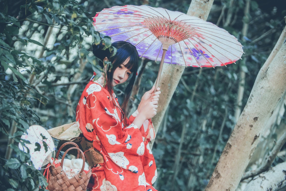 萝莉风COS桜桃喵–夏日祭-COSPLAY