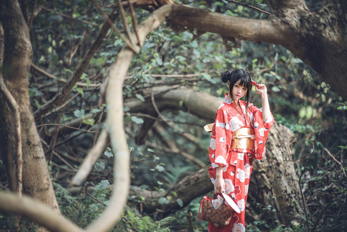 萝莉风COS桜桃喵–夏日祭-COSPLAY