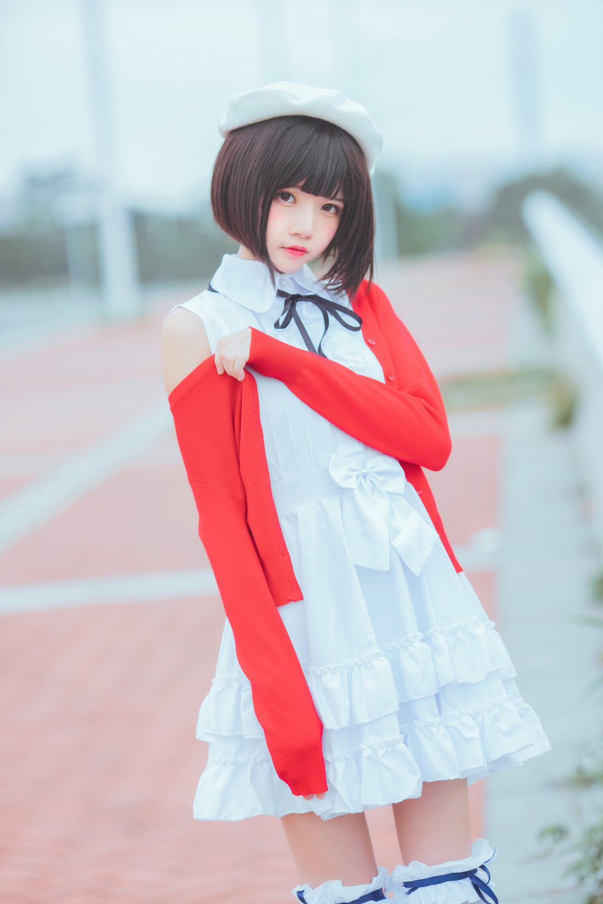萝莉风COS桜桃喵–加藤惠系列之常服-COSPLAY