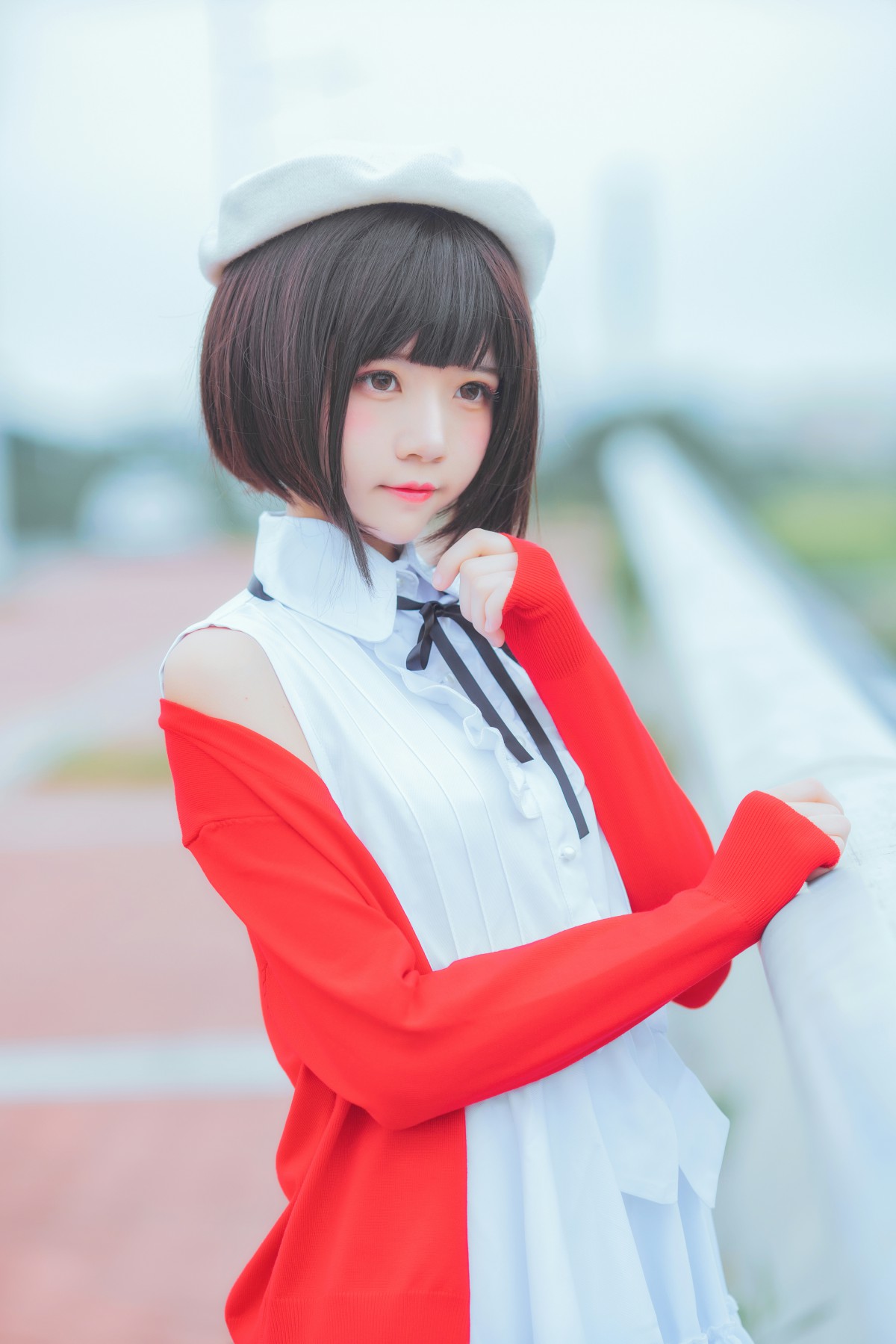 萝莉风COS桜桃喵–加藤惠系列之常服-COSPLAY