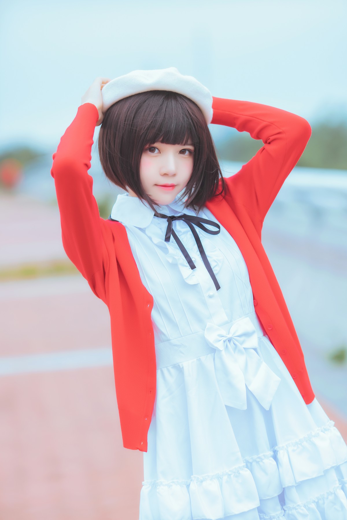 萝莉风COS桜桃喵–加藤惠系列之常服-COSPLAY