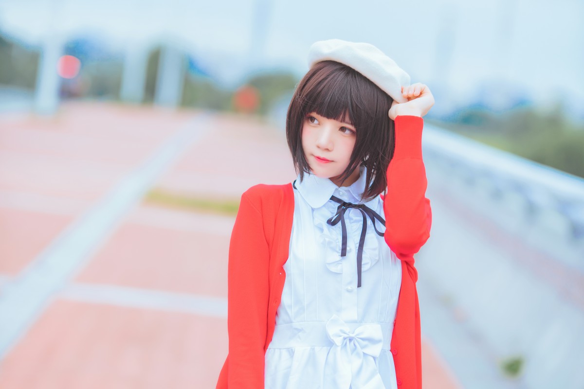 萝莉风COS桜桃喵–加藤惠系列之常服-COSPLAY