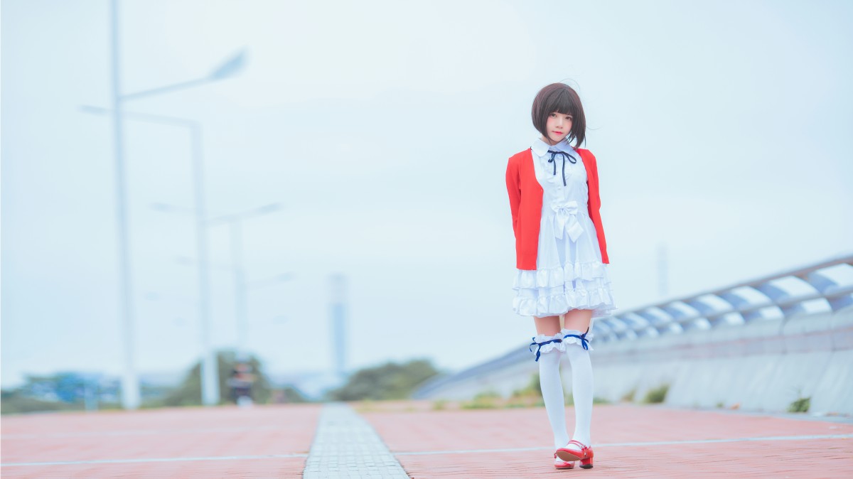 萝莉风COS桜桃喵–加藤惠系列之常服-COSPLAY