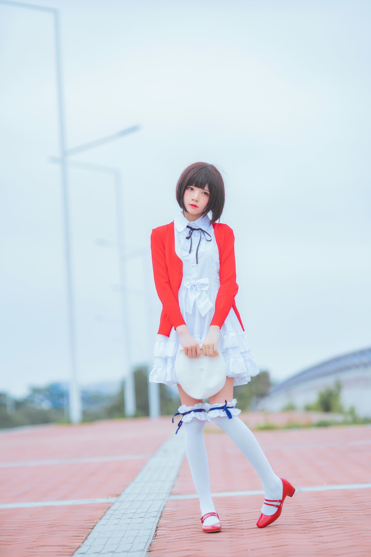 萝莉风COS桜桃喵–加藤惠系列之常服-COSPLAY