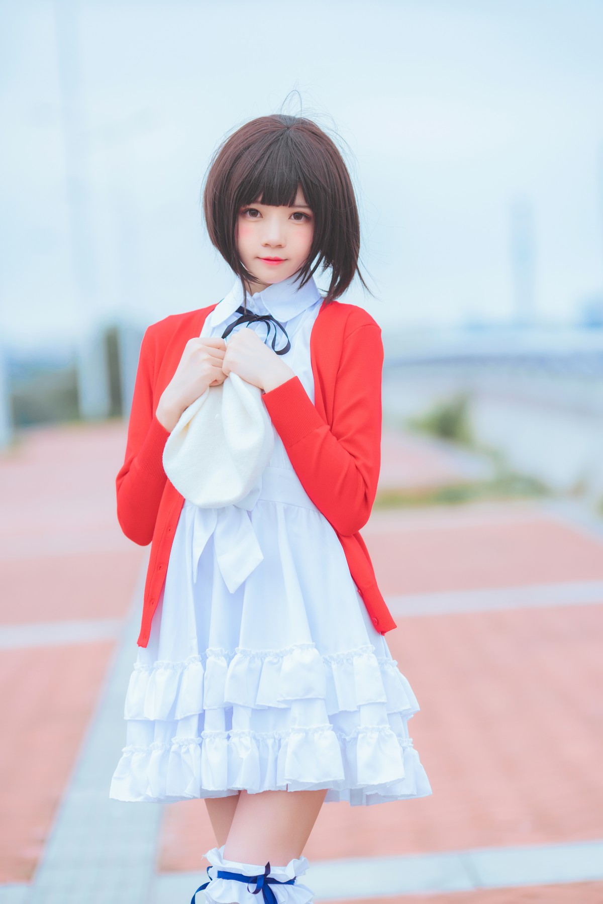 萝莉风COS桜桃喵–加藤惠系列之常服-COSPLAY