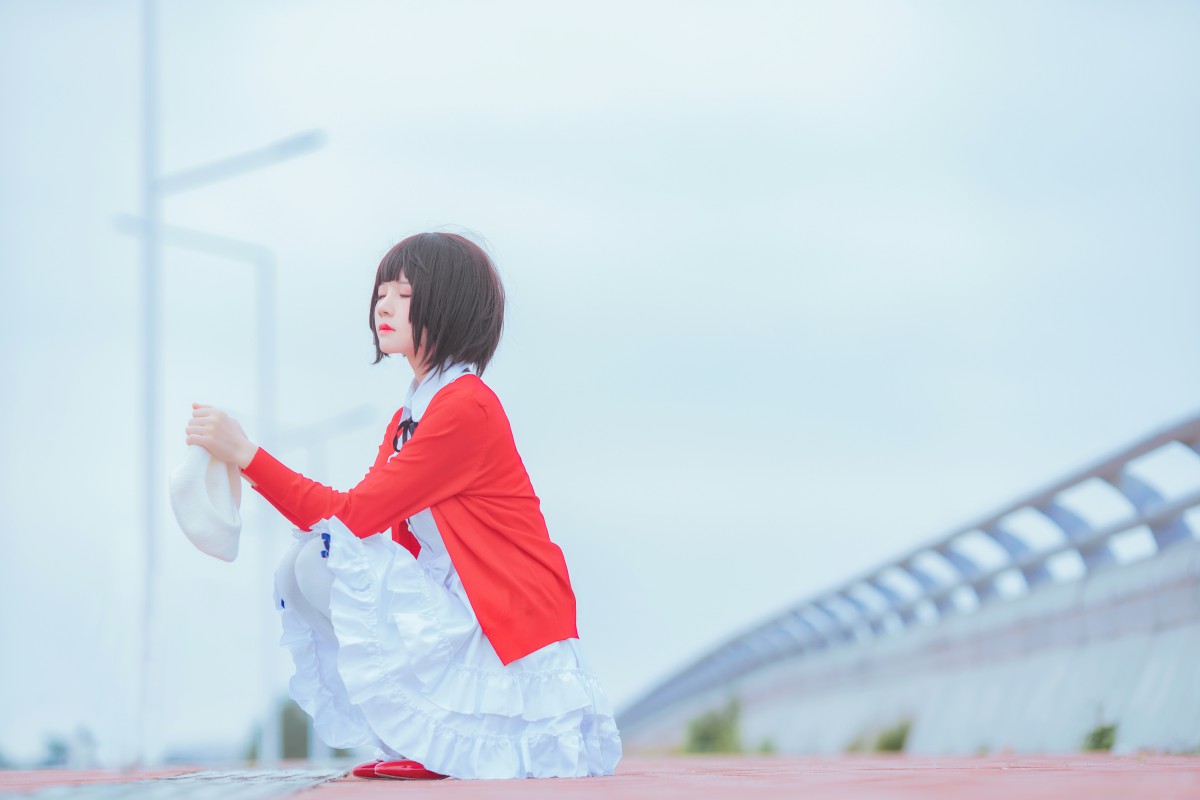 萝莉风COS桜桃喵–加藤惠系列之常服-COSPLAY