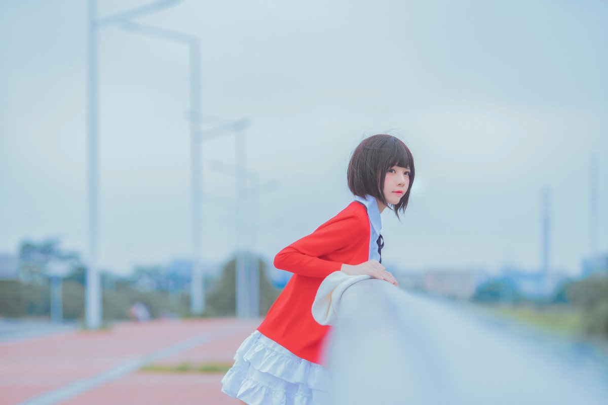 萝莉风COS桜桃喵–加藤惠系列之常服-COSPLAY