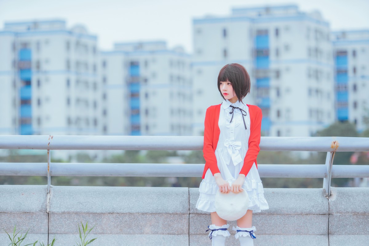 萝莉风COS桜桃喵–加藤惠系列之常服-COSPLAY