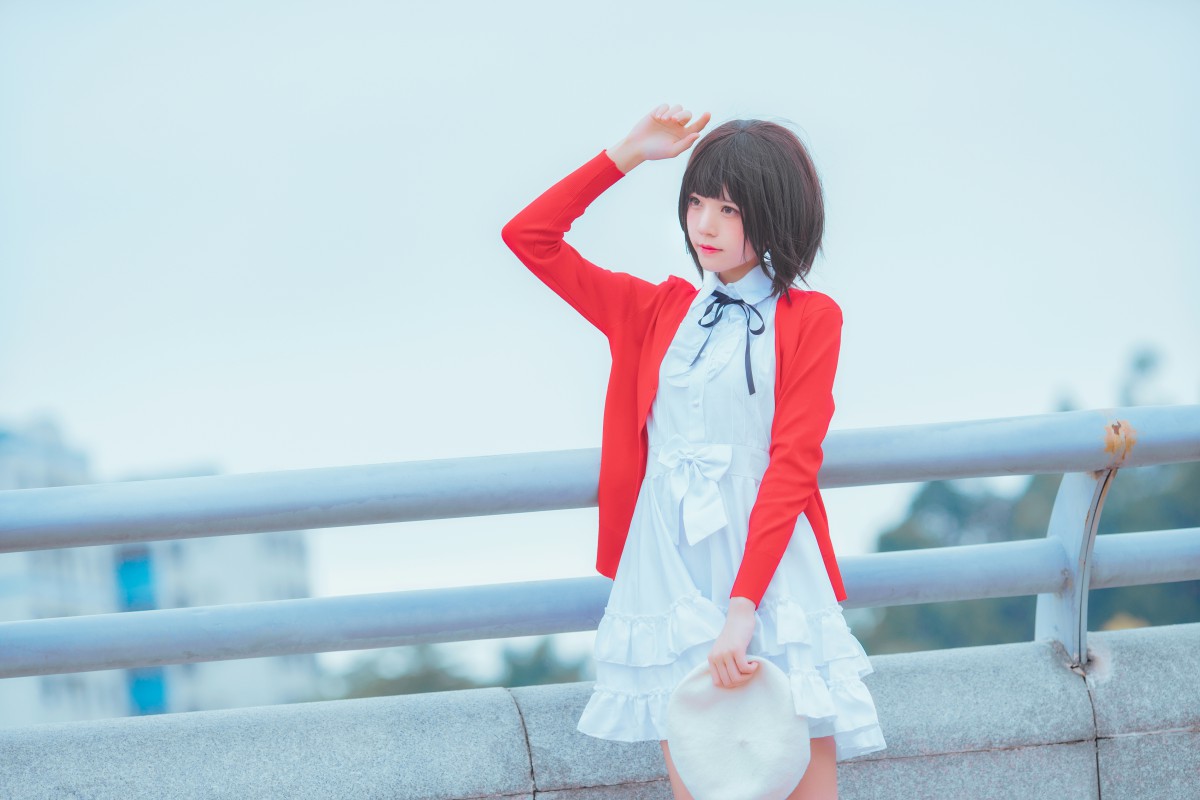 萝莉风COS桜桃喵–加藤惠系列之常服-COSPLAY