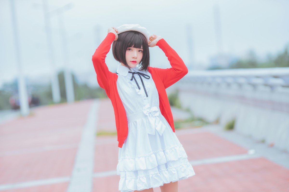 萝莉风COS桜桃喵–加藤惠系列之常服-COSPLAY