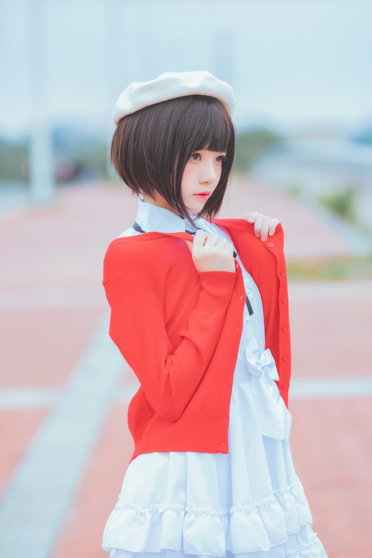 萝莉风COS桜桃喵–加藤惠系列之常服-COSPLAY