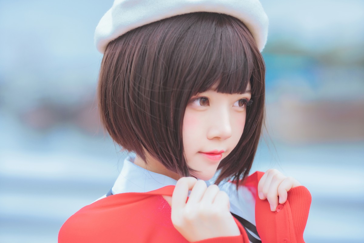 萝莉风COS桜桃喵–加藤惠系列之常服-COSPLAY
