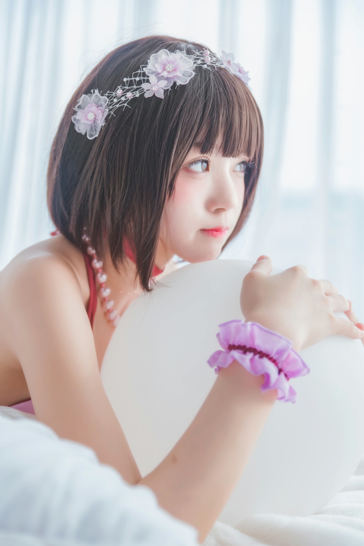 萝莉风COS桜桃喵–加藤惠系列之小睡裙-COSPLAY