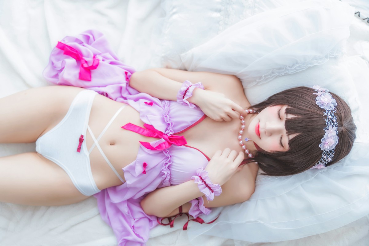 萝莉风COS桜桃喵–加藤惠系列之小睡裙-COSPLAY