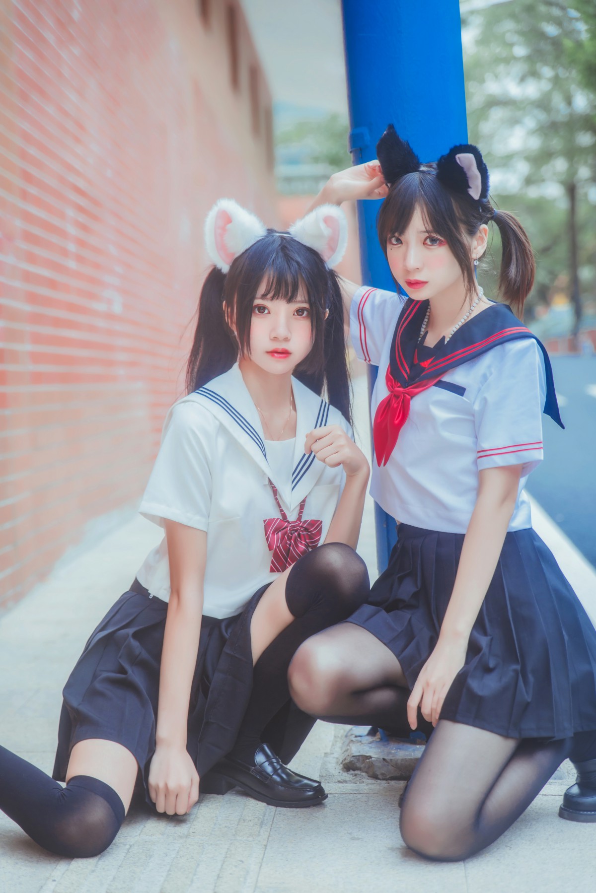 萝莉风COS桜桃喵&amp;疯猫ss–JK百合2-COSPLAY