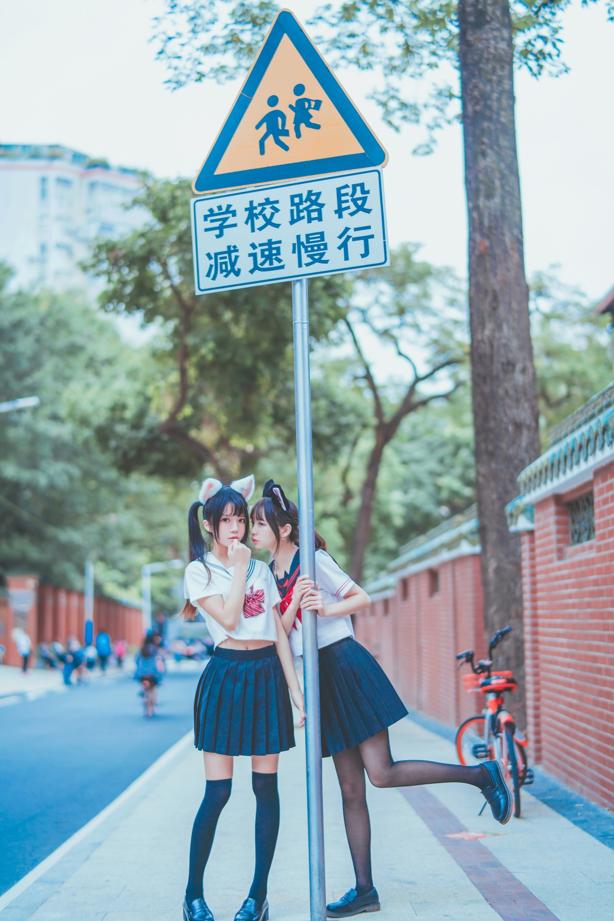 萝莉风COS桜桃喵&amp;疯猫ss–JK百合2-COSPLAY
