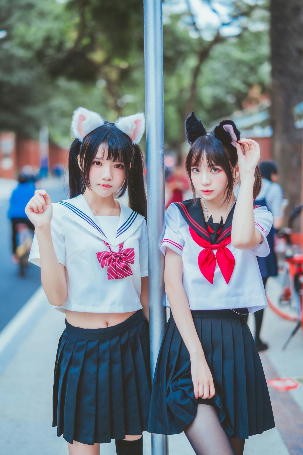 萝莉风COS桜桃喵&amp;疯猫ss–JK百合2-COSPLAY