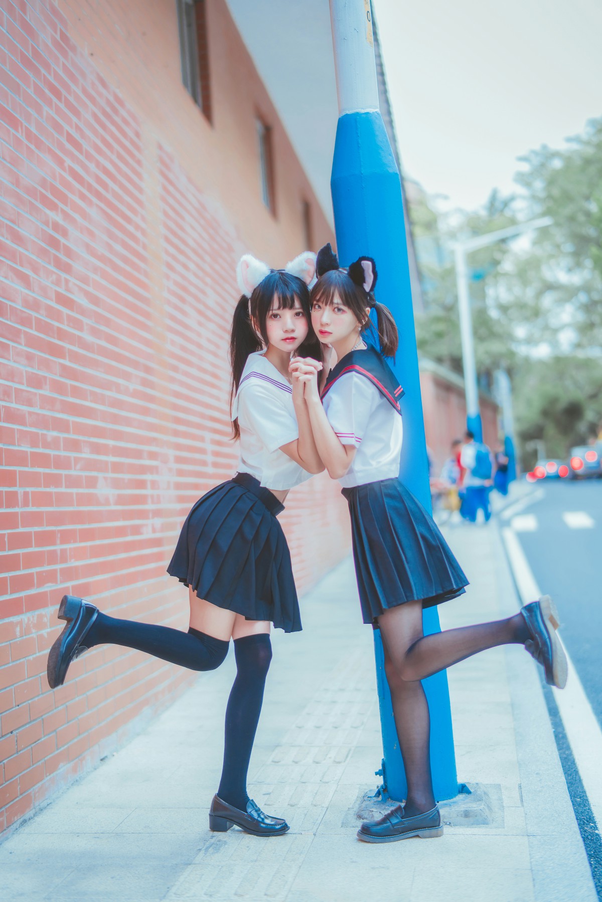 萝莉风COS桜桃喵&amp;疯猫ss–JK百合2-COSPLAY