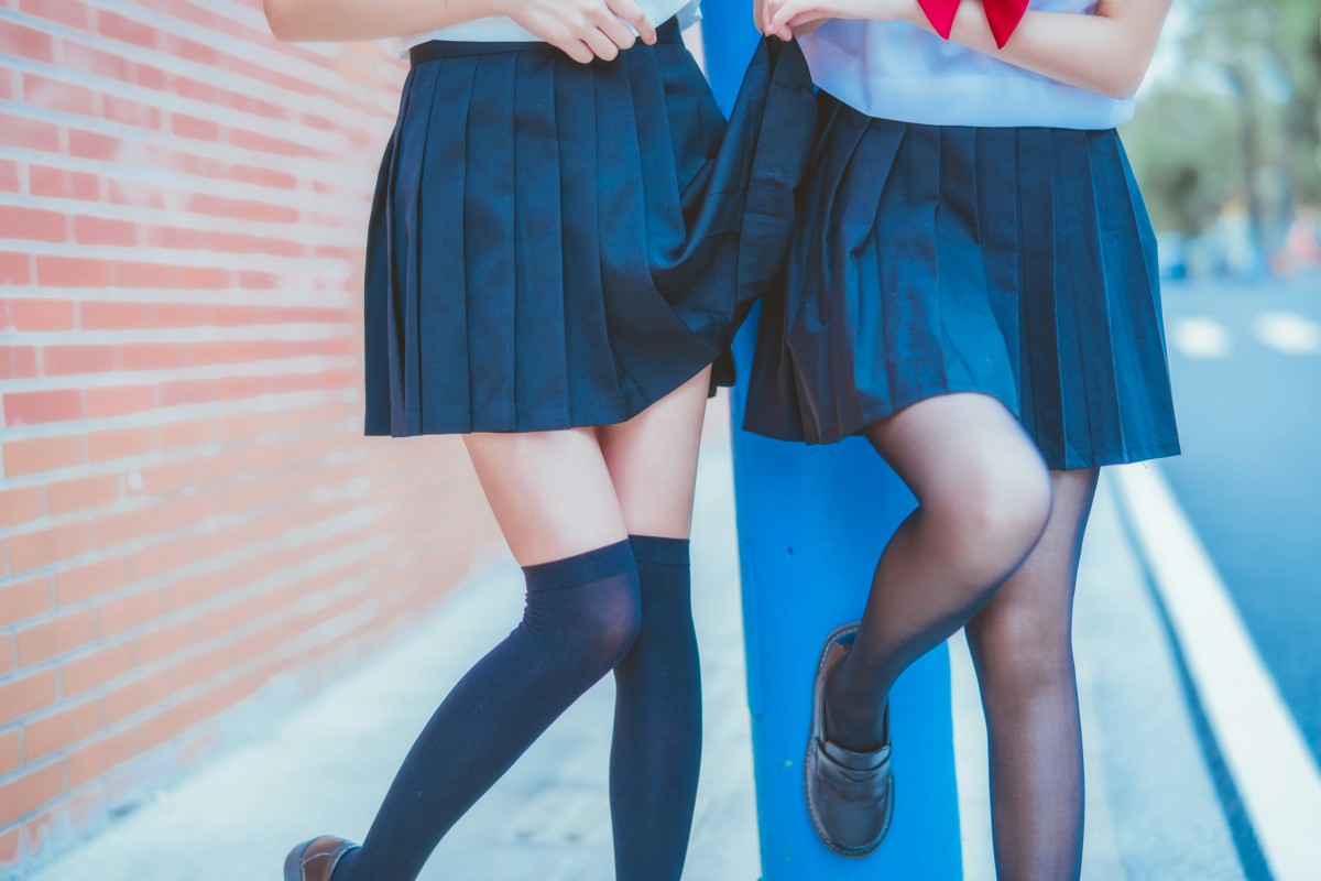 萝莉风COS桜桃喵&amp;疯猫ss–JK百合2-COSPLAY