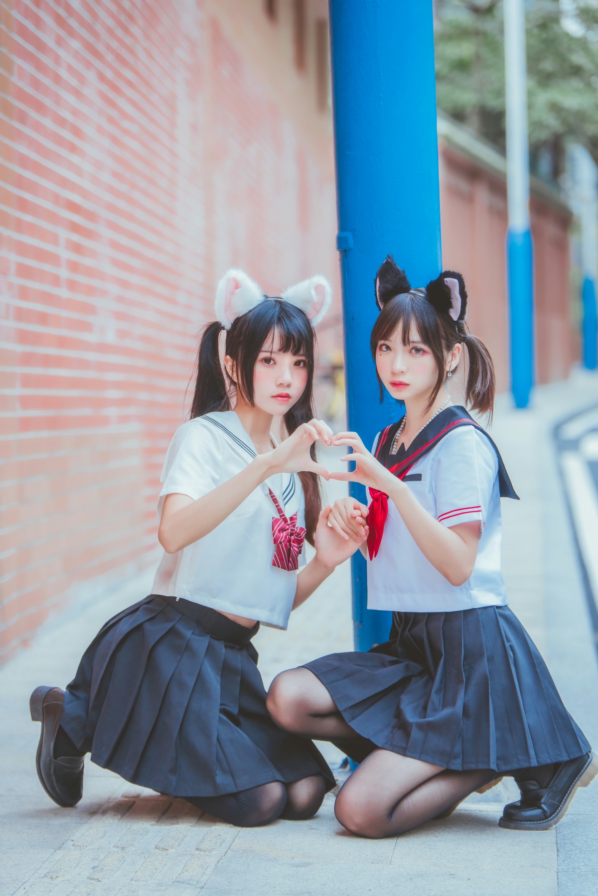萝莉风COS桜桃喵&amp;疯猫ss–JK百合2-COSPLAY