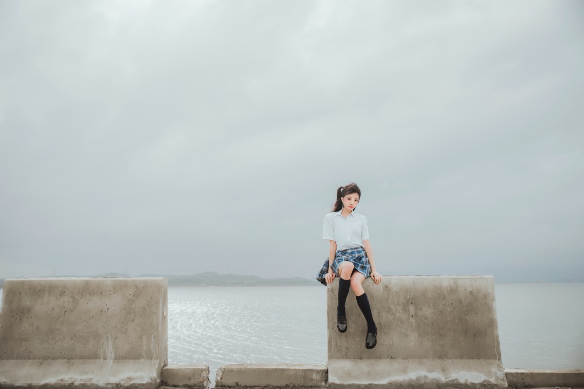 萝莉风COS桜桃喵–耳畔的风-COSPLAY