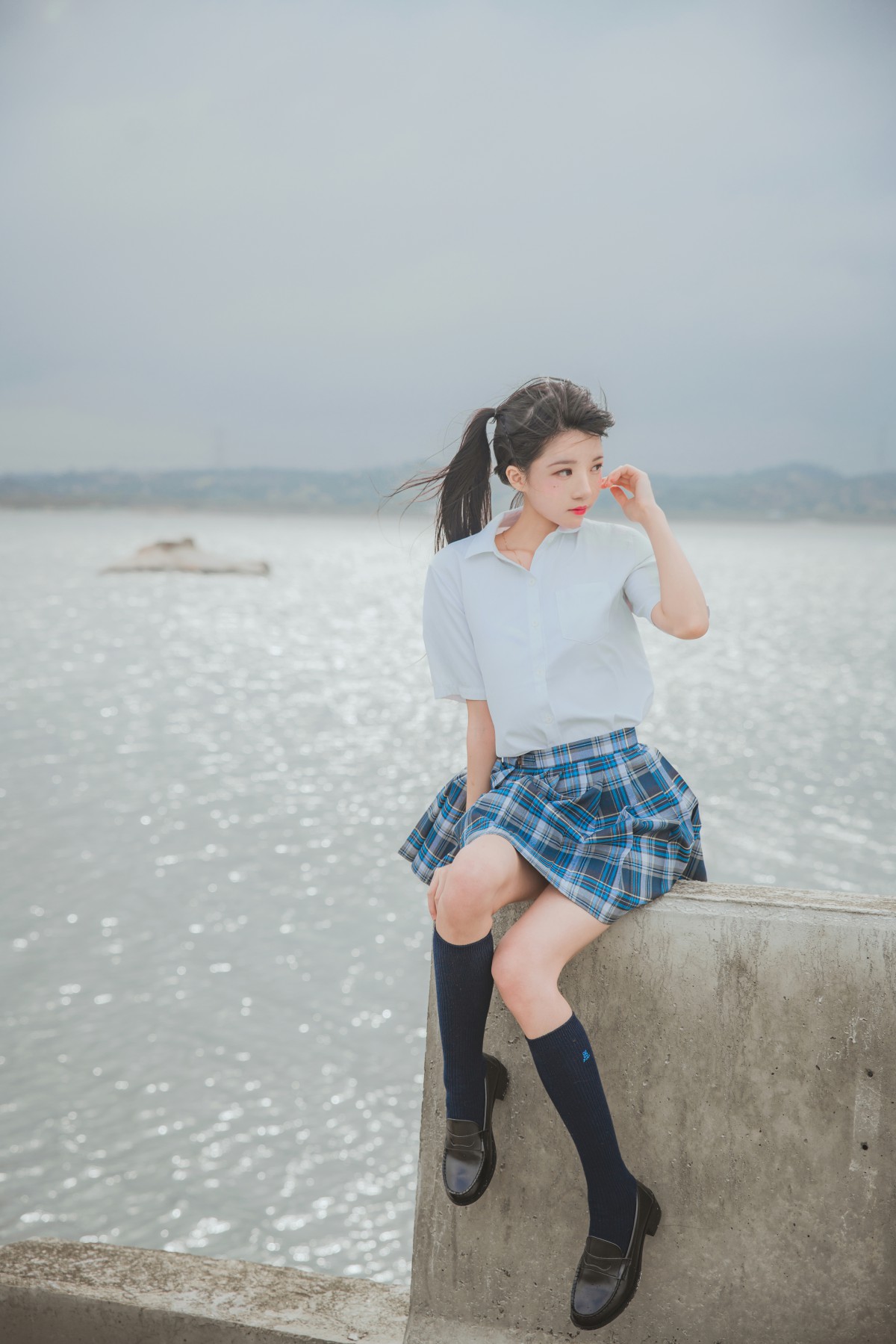 萝莉风COS桜桃喵–耳畔的风-COSPLAY