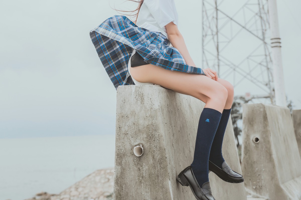 萝莉风COS桜桃喵–耳畔的风-COSPLAY