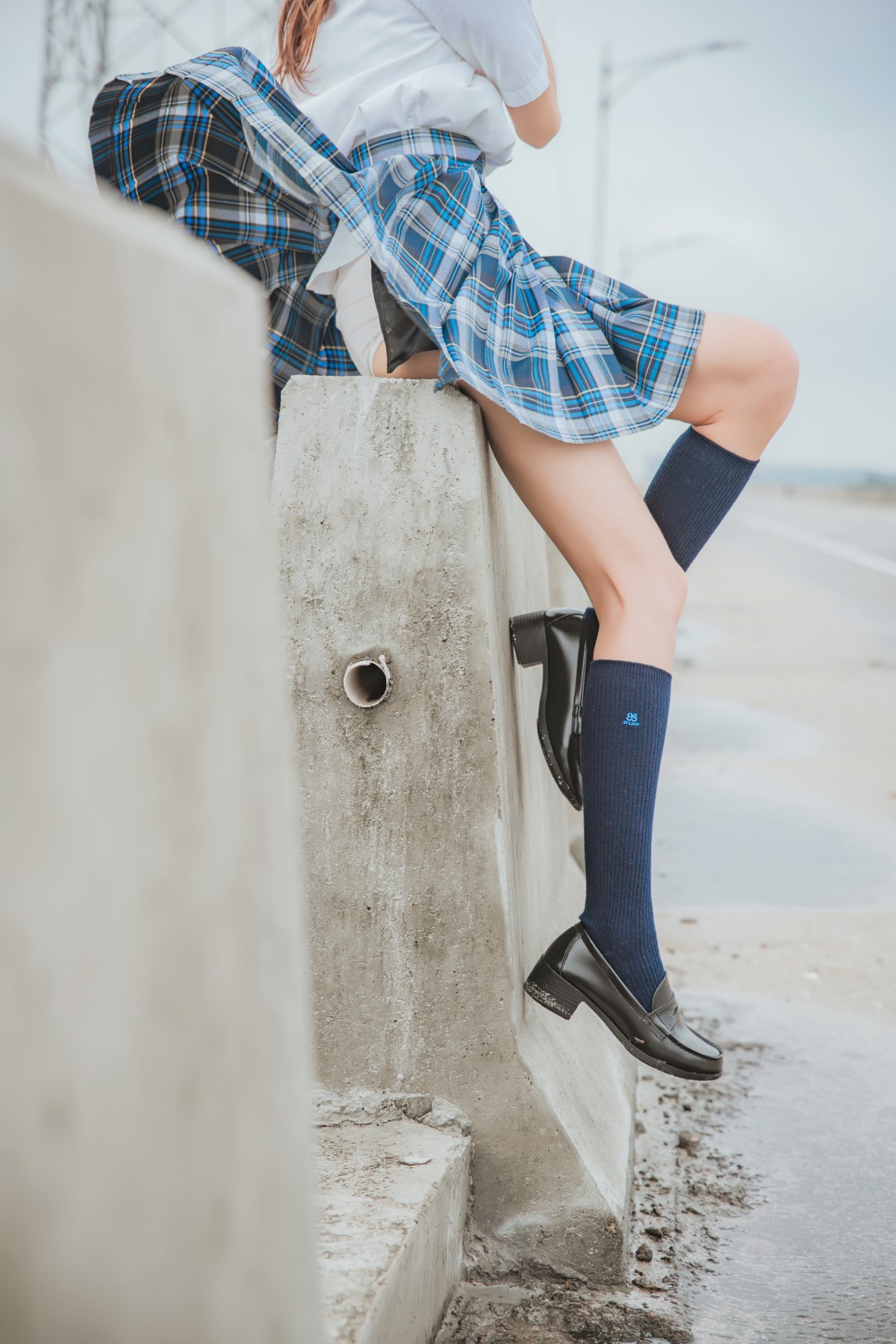 萝莉风COS桜桃喵–耳畔的风-COSPLAY