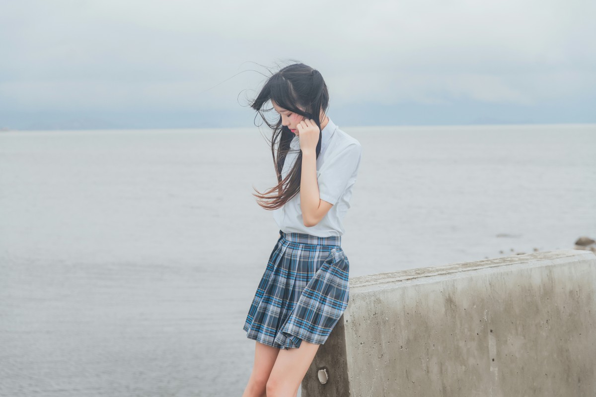 萝莉风COS桜桃喵–耳畔的风-COSPLAY