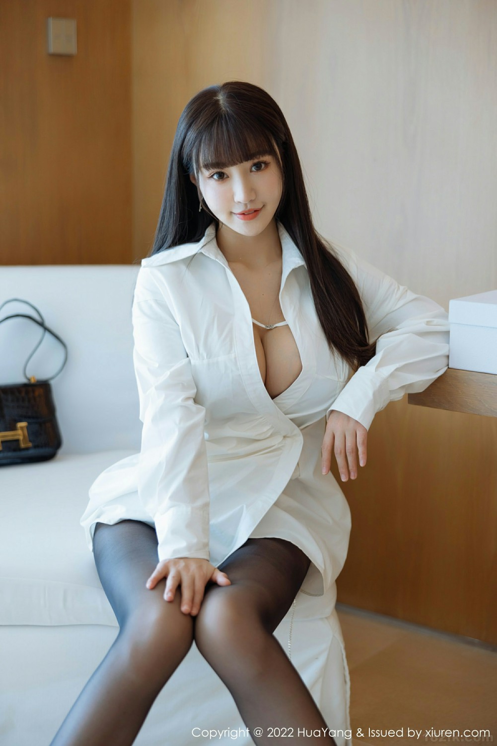 [HuaYang花漾写真]VOL484朱可儿Flora性感黑丝-[秀人套图]