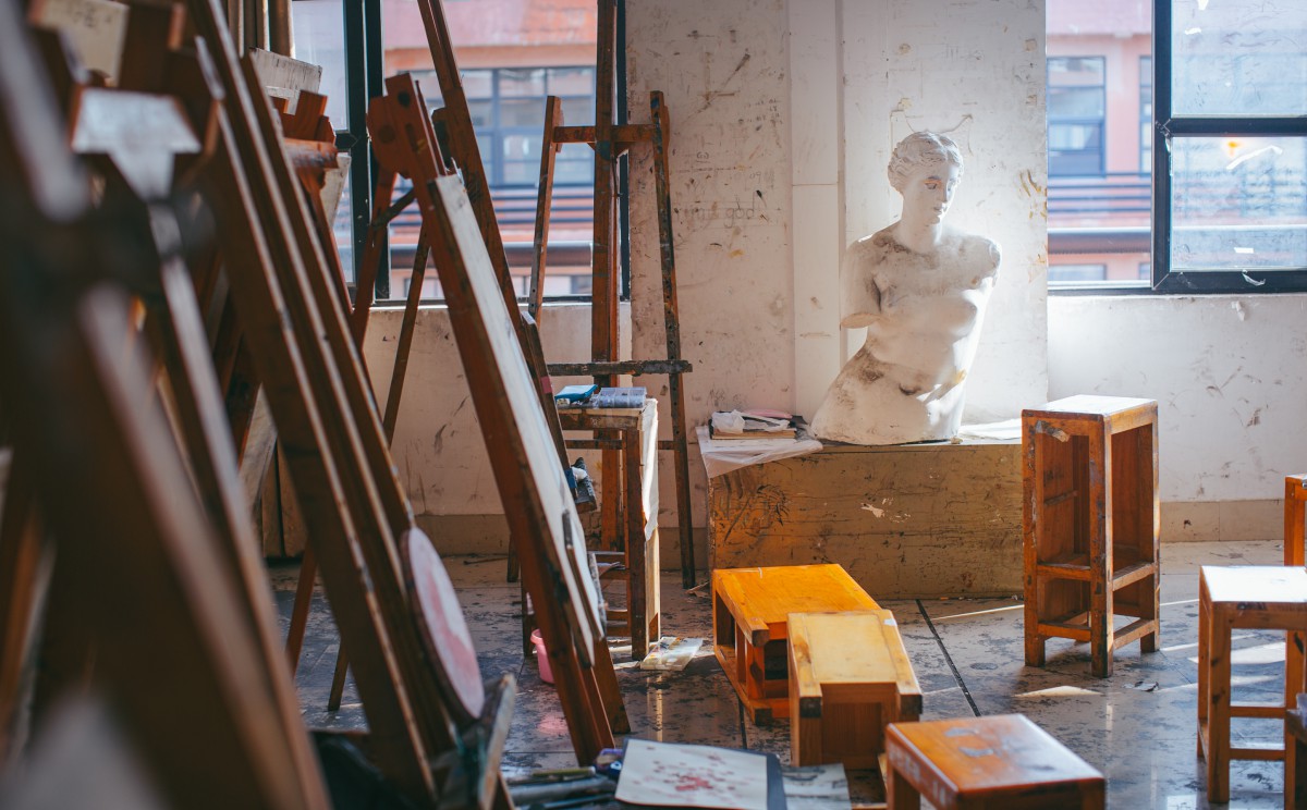 萝莉风COS桜桃喵–画室少女-COSPLAY