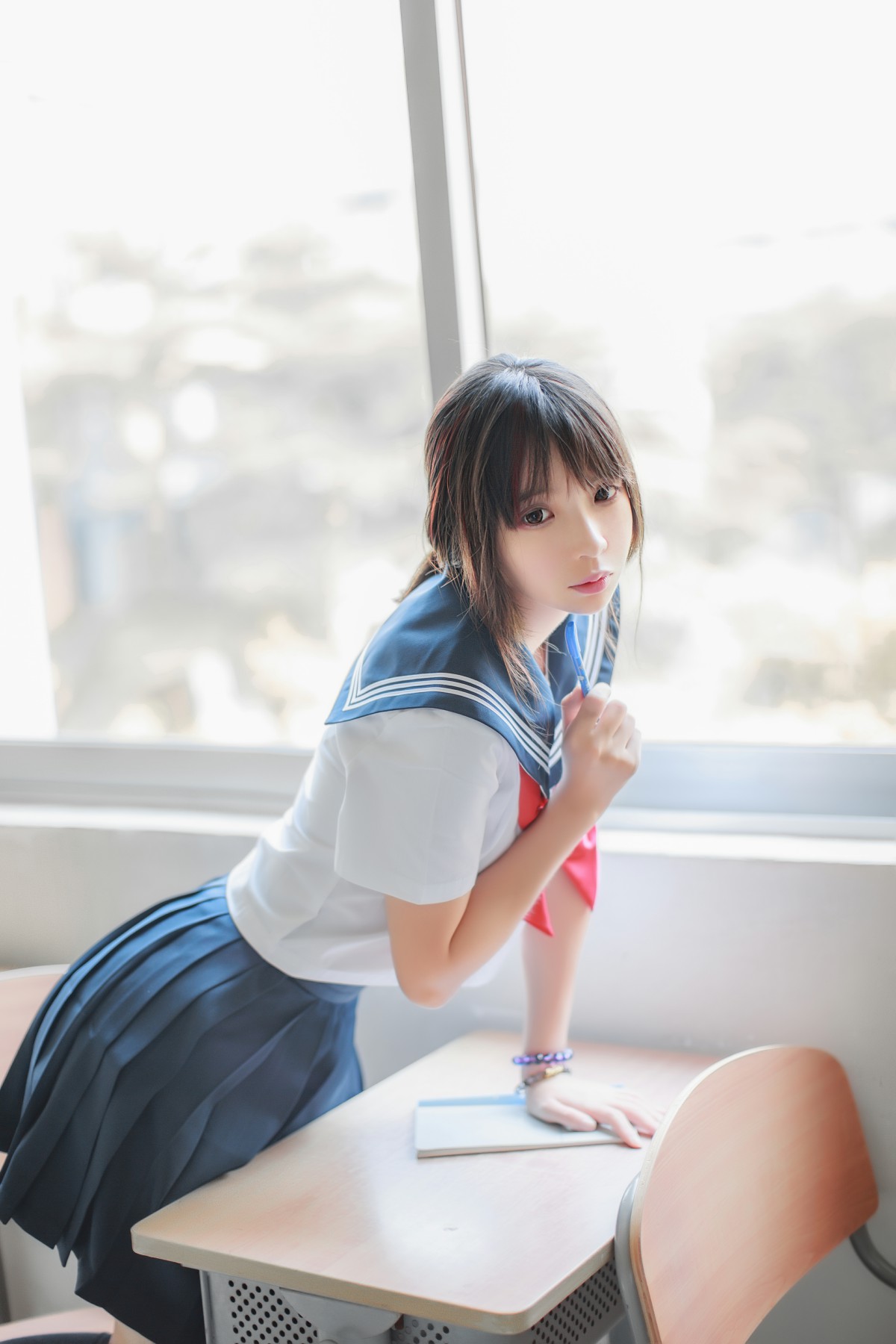 COS美女疯猫ss–同桌的水手服-COSPLAY
