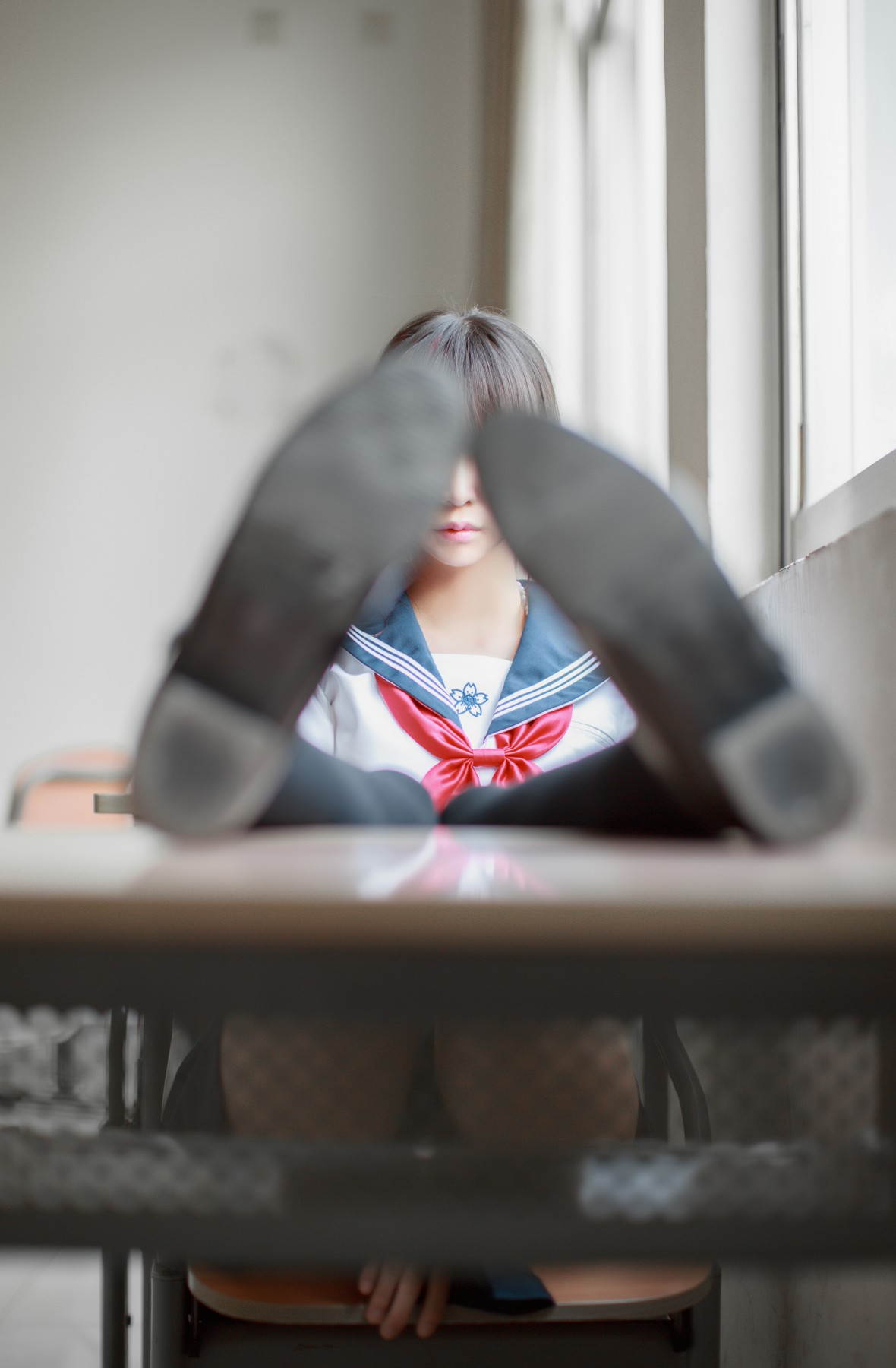 COS美女疯猫ss–同桌的水手服-COSPLAY