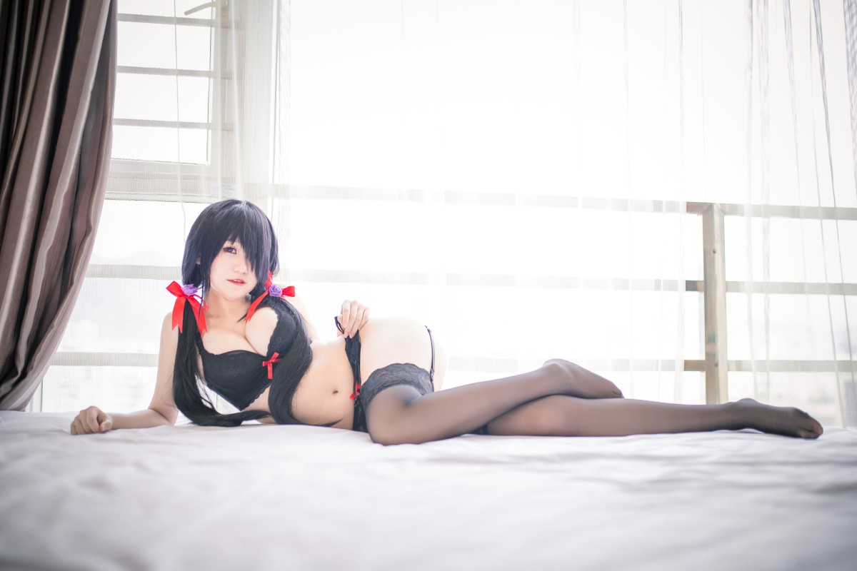 性感人气COSERYoko宅夏Cos–狂三内衣-COSPLAY