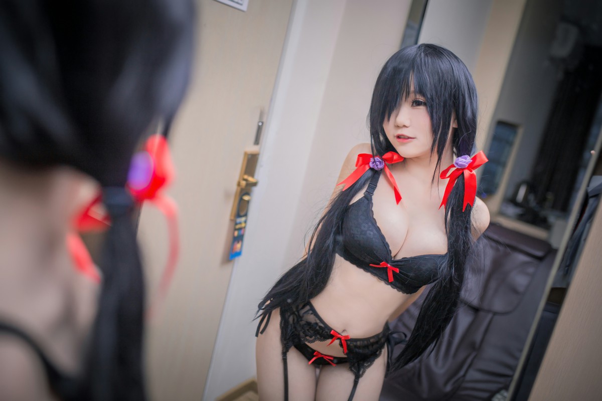 性感人气COSERYoko宅夏Cos–狂三内衣-COSPLAY